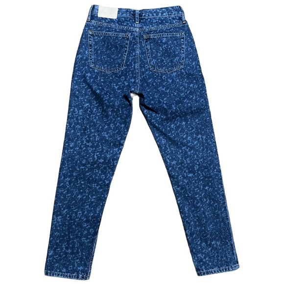 Everlane Wm’s The 90s Cheeky Organic Cotton Jean In Dark Painterly Strokes Sz 25 - Picture 2 of 16